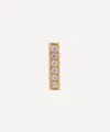 Maria Tash 18ct 7mm Square Diamond Pave Bar Threaded Stud Earring