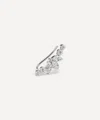 Maria Tash 18ct Invisible Set Diamond Lotus Open Garland Single Climber Earring Left In White Gold
