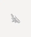 Maria Tash 18ct Invisible Set Diamond Lotus Open Garland Single Climber Earring Right In White Gold