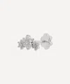 Maria Tash 18ct Three Flower Garland Diamond Threaded Stud Earring