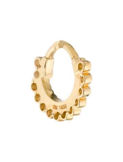 Pre-owned Maria Tash 18k 8mm Diamond Apsara Single Hoop Earring In Multi