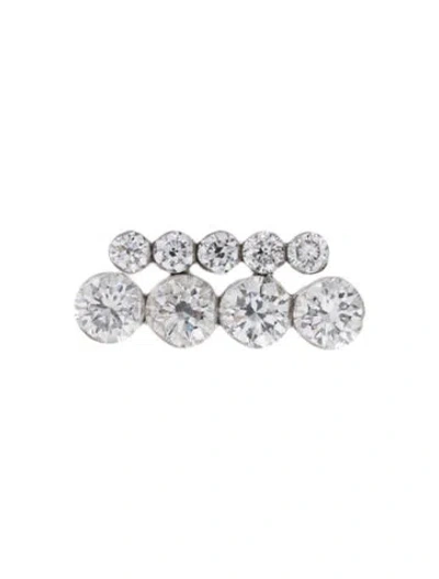 Pre-owned Maria Tash 18k Diamond Apsara Bar Stud Earring In Multi