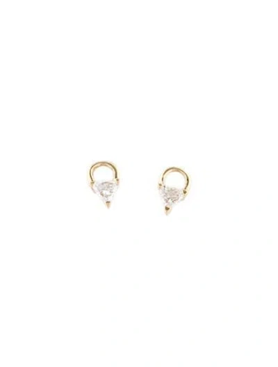 Pre-owned Maria Tash 18k Diamond Charms In Multi
