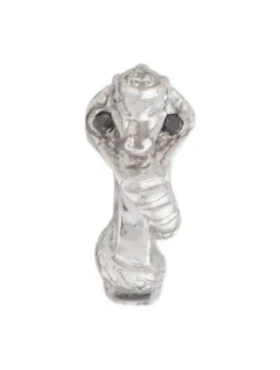 Pre-owned Maria Tash 18k Diamond Cobra Single Clicker Earring In Multi