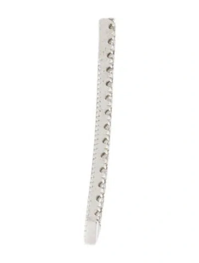 Pre-owned Maria Tash 18k Diamond Eternity Bar Single Earring In Multicolor