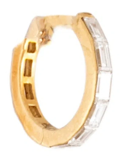Pre-owned Maria Tash 18k Diamond Eternity Hoop Earring In Multicolor