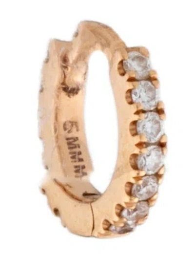 Pre-owned Maria Tash 18k Diamond Eternity Hoop Earring In Multicolor
