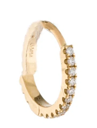 Pre-owned Maria Tash 18k Diamond Eternity Hoop Single Earring In Multi