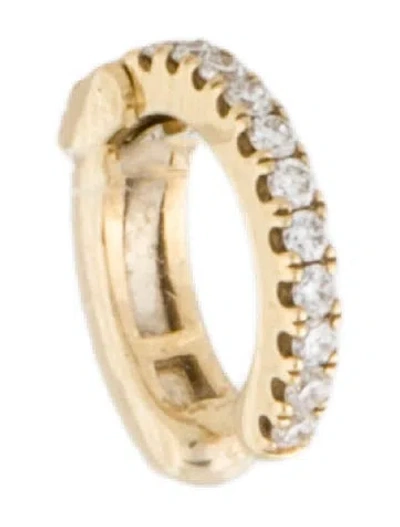 Pre-owned Maria Tash 18k Diamond Eternity Single Cuff Earring In Multicolor