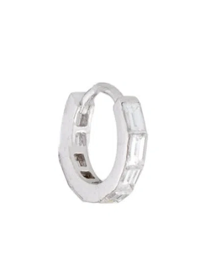 Pre-owned Maria Tash 18k Diamond Eternity Single Hoop Earring In Multi