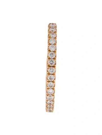 Pre-owned Maria Tash 18k Diamond Eternity Single Hoop Earring In Multi