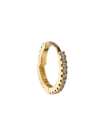 Pre-owned Maria Tash 18k Diamond Eternity Single Hoop Earring In Multi