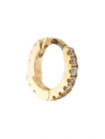 Pre-owned Maria Tash 18k Diamond Eternity Single Hoop Earring In Multi