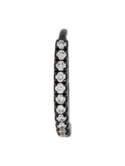 Pre-owned Maria Tash 18k Diamond Eternity Single Hoop Earring In Multicolor