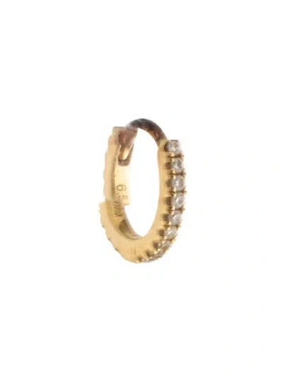 Pre-owned Maria Tash 18k Diamond Eternity Single Hoop Earring In Multicolor