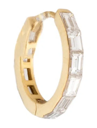 Pre-owned Maria Tash 18k Diamond Eternity Single Huggie Hoop Earring In Multicolor