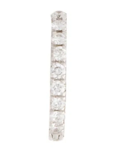 Pre-owned Maria Tash 18k Diamond Five Row Hoop Single Earring In Multicolor