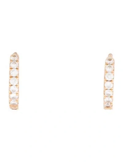 Pre-owned Maria Tash 18k Diamond Huggie Earrings In Multi