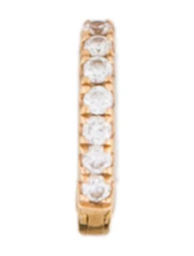 Pre-owned Maria Tash 18k Diamond Huggie Single Earring In Multi