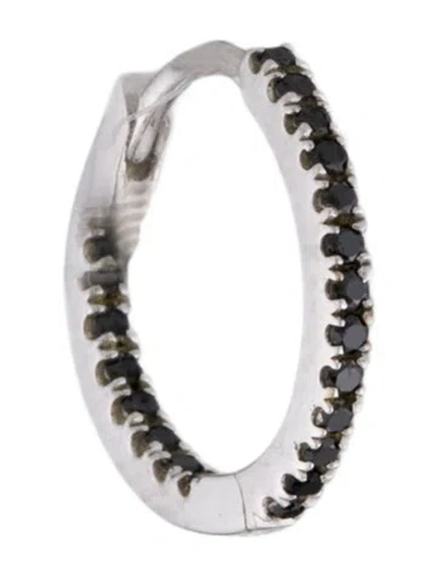 Pre-owned Maria Tash 18k Diamond Inside Out Single Hoop Earring In Multi