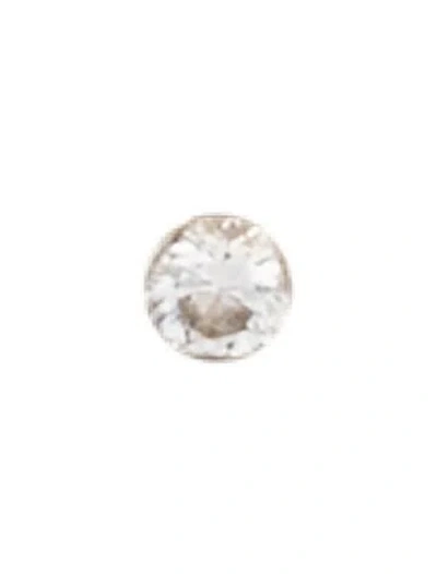 Pre-owned Maria Tash 18k Diamond Invisible Set Single Earring In Multicolor