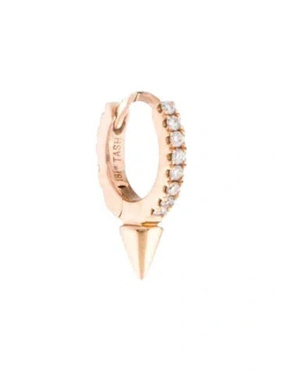 Pre-owned Maria Tash 18k Diamond Short Spike Single Huggie Earring In Multi