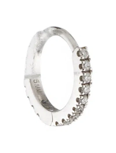 Pre-owned Maria Tash 18k Diamond Single Eternity Hoop Earring In Multi