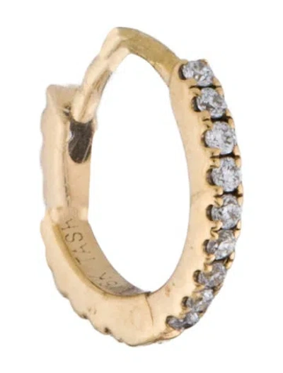 Pre-owned Maria Tash 18k Diamond Single Eternity Hoop Earring In Multicolor