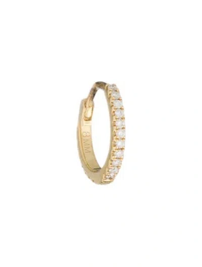 Pre-owned Maria Tash 18k Diamond Single Hoop Earring In Multi