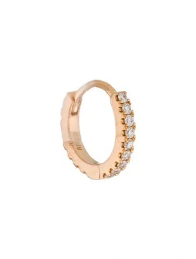 Pre-owned Maria Tash 18k Diamond Single Hoop Earring In Multi