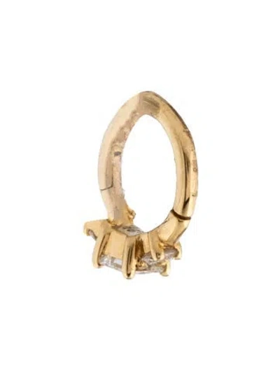 Pre-owned Maria Tash 18k Diamond Single Hoop Earring In Multicolor