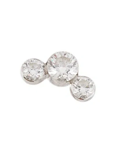 Pre-owned Maria Tash 18k Diamond Single Stud Earring In Multi