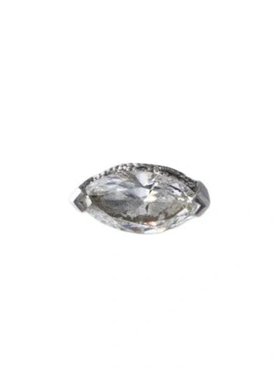 Pre-owned Maria Tash 18k Diamond Single Threaded Earring In Multi