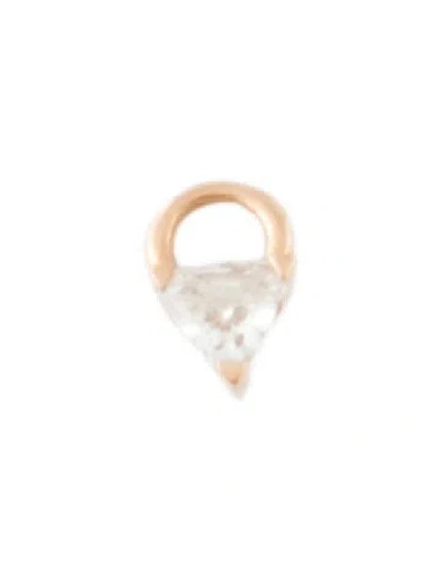 Pre-owned Maria Tash 18k Diamond Single Triangle Charm In Multi