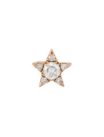 Pre-owned Maria Tash 18k Diamond Star Single Earring In Multicolor