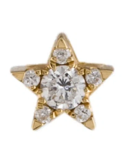 Pre-owned Maria Tash 18k Diamond Star Stud Earring In Multi