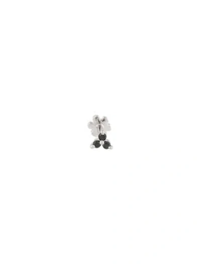 Pre-owned Maria Tash 18k Diamond Trinity Single Stud Earring In Multicolor