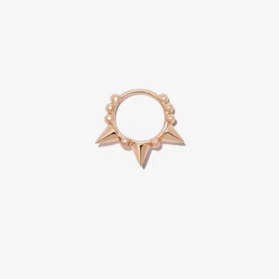 Maria Tash 18k Rose Gold Triple Spike Hoop Earring