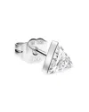 Maria Tash 18k White Gold & Invisible Set Triangle Diamond Stud Earring, 0.11 Ct. T. W. In White