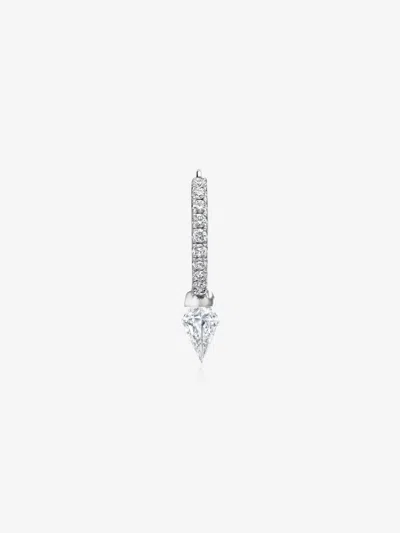Maria Tash 18k White Gold Spike Eternity Diamond Hoop Earring