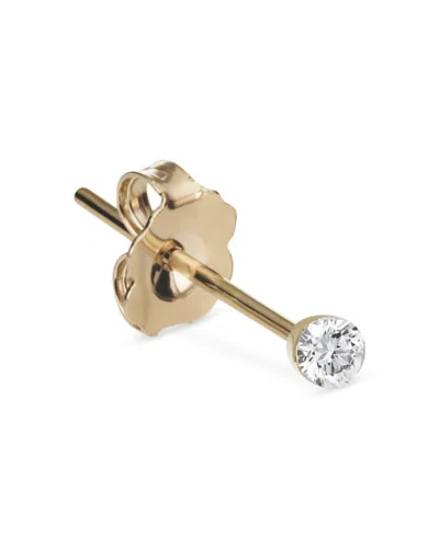 Maria Tash 14k Yellow Gold Diamond Invisible Set Stud Earring