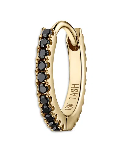 Maria Tash 18k Yellow Gold 18k Yellow Gold & Black Diamond Eternity Earring, 0.10 Ct. T. W. In Black/gold