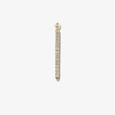 Maria Tash 18k Yellow Gold Eternity Bar Diamond Earring In 35496 Yellow Gold