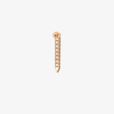 Maria Tash 18k Yellow Gold Eternity Bar Diamond Earring