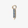 Maria Tash 18k Yellow Gold Eternity Bar Short Diamond And Sapphire Charm In Gold