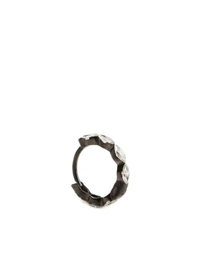 Maria Tash 18kt Black Gold Invisible Marquise Single Earring