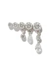 Maria Tash 18kt Gold Invisible Set Diamond Crescendo Earring In Gold