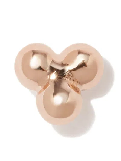 Maria Tash 18kt Rose Gold Three Ball Trinity Earring In Pink