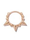 Maria Tash 18kt Rose Gold Triple Spike Clicker Earring In Gold