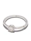 Maria Tash 18kt White Gold 8mm Scalloped Clicker Earring In Gold